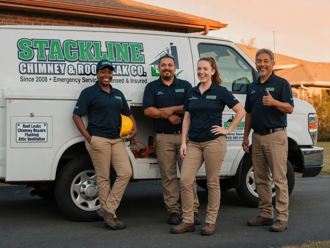 Chimney flashing repair company in Braggs, OK